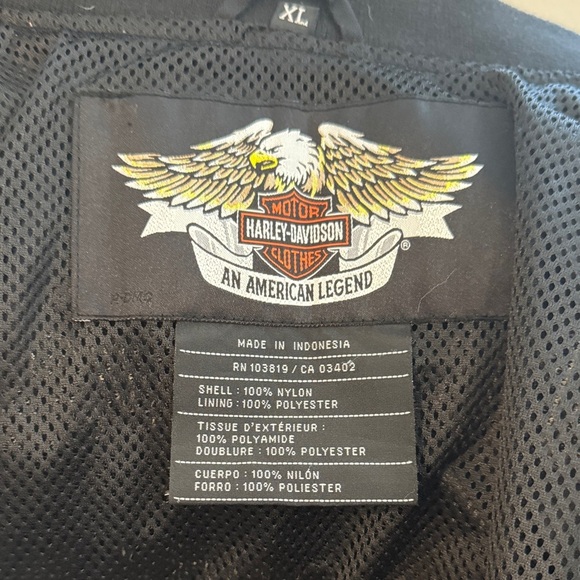 Harley-Davidson Midnight Black Varsity Jacket - Picture 9 of 9